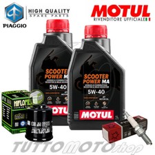 Tagliando PIAGGIO Liberty 125 2V 2009-2013 Kit Olio Motul SCOOTER Filtro Candela