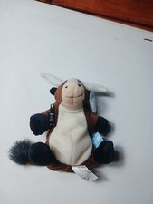 1998 Coca Cola Brand Plush Bull With A Coke