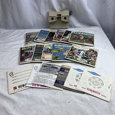 Vtg View Master Lot Viewer Reels Disney Barbie Casper Flintstones The Love Bug