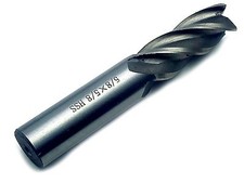 US Stock 5/8 inch Four 4 Flute HSS  Aluminium End Mill Cutter CNC Bit