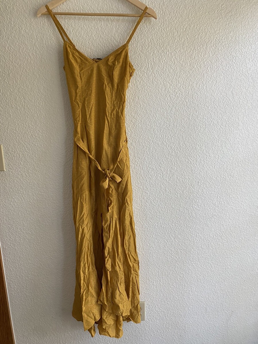 & Other Stories Gold Maxi Dress