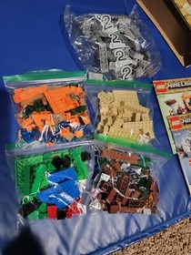 Lego Minecraft sets 21116, 21160, 21162 and 21140
