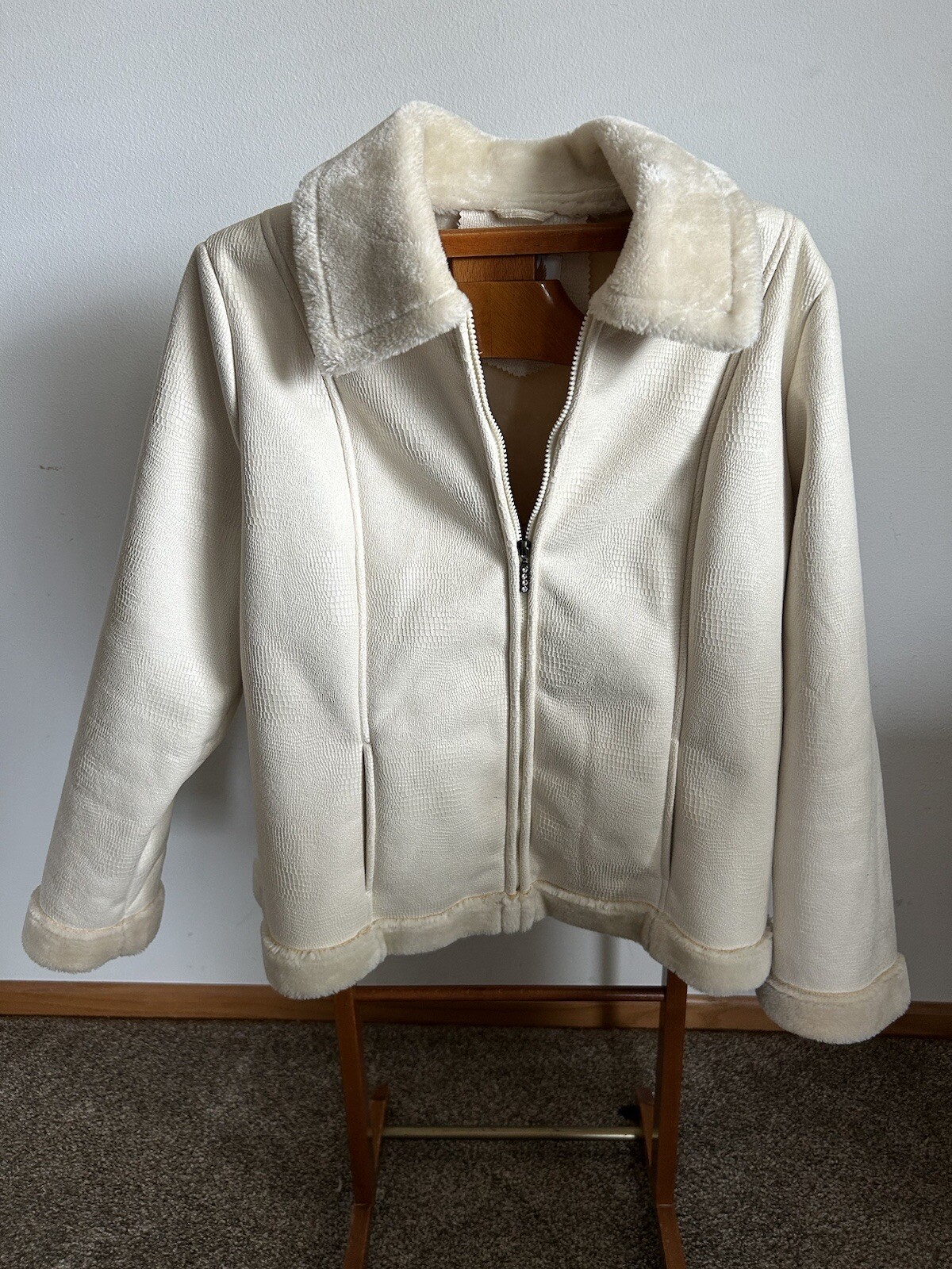 Ameri Mode Womens Jacket Size XL Ivory/Cream/Beig… - image 4