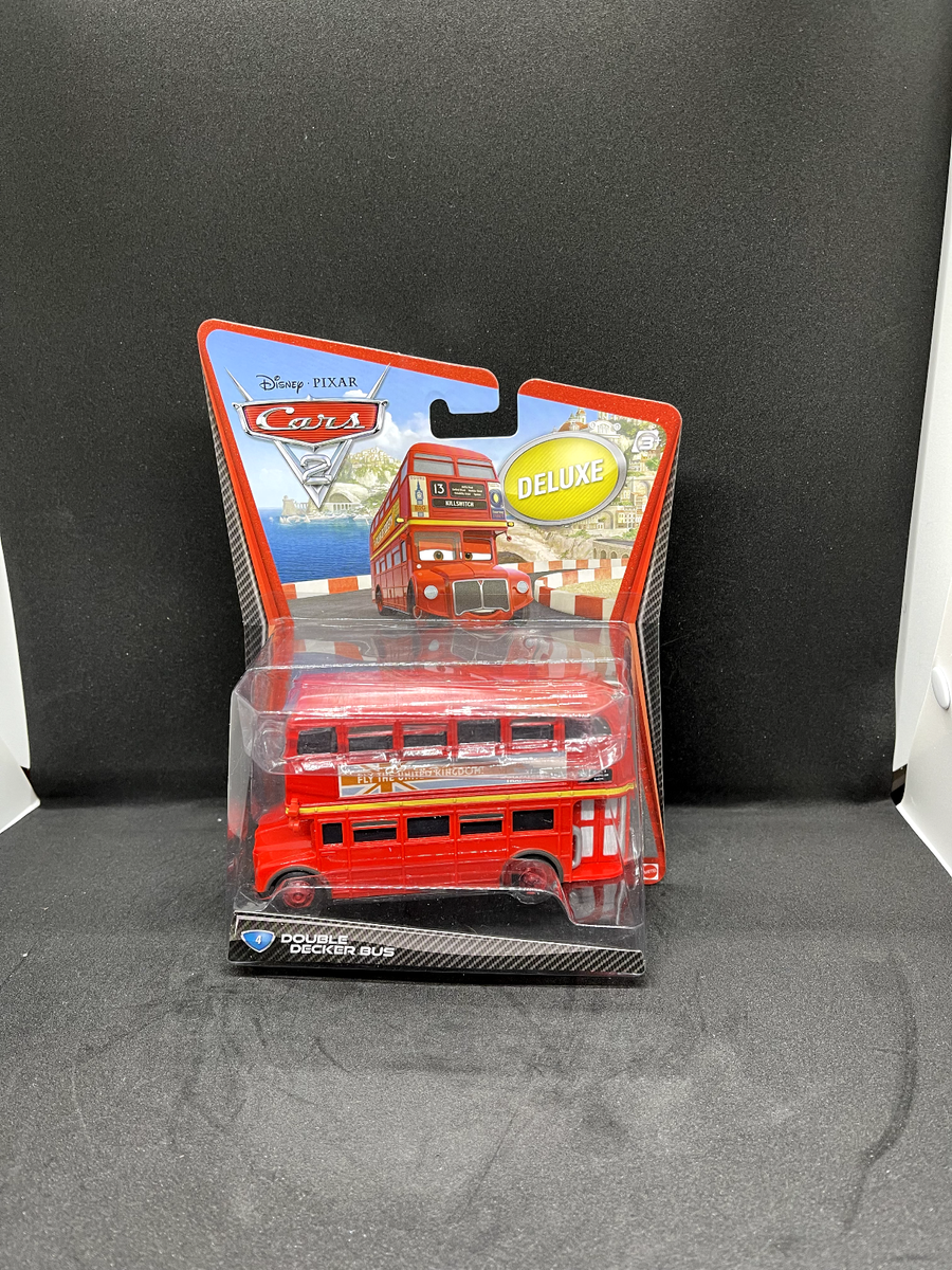 Disney Pixar Cars 2 Double Decker Bus #4 2010 - NIP See Photos | eBay