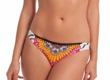 Trina Turk Ibiza Shirred Side Bikini Swimsuit Bottom 6 10