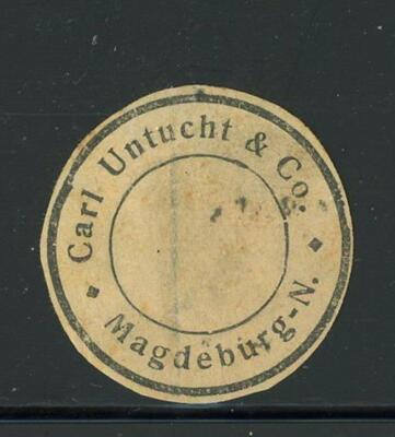 Carl Untucht & Co Magdeburg Siegelmarke / Letter Seal