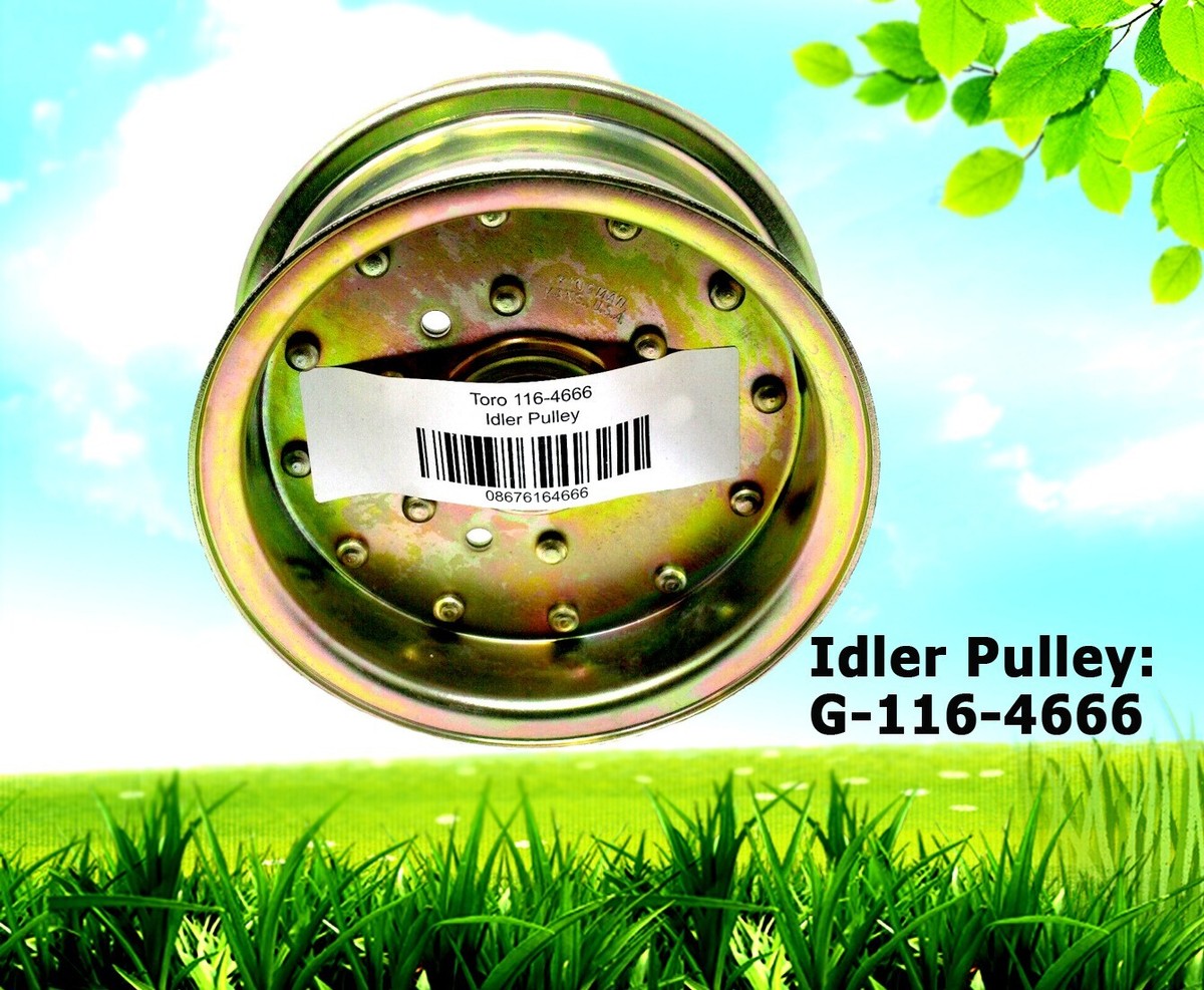 Genuine Toro Exmark 116-4666 Flat Idler Deck Pulley 1-413099