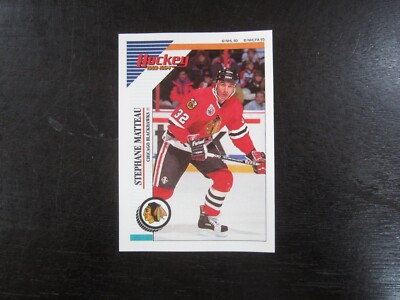 1993-94 Panini Sticker # 150 Stephane Matteau (B75) Chicago Blackhawks