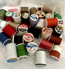 38 Assorted Large Talon THREAD SPOOLS SEWING Quilting Poly Cotton Colors PENN