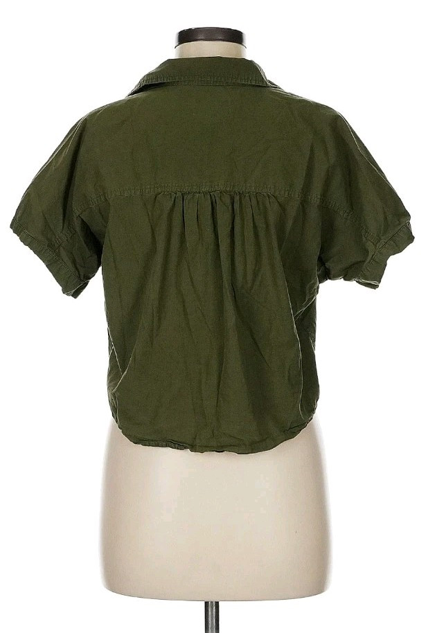 Womens Universal Thread Collared Utility V Neck T… - image 3