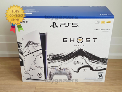 PlayStation PS5 Slim 1TB Disc Console - Ghost of Yotei Black