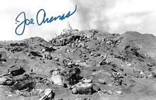 Joe Arenas signed 4x6 photo WW II Iwo Jima Pa...