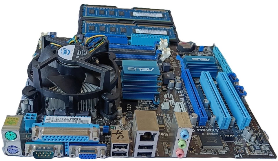 SCHEDA MADRE ASUS P5G41C-M LX, CORE 2 QUAD Q8200 + 8 GB RAM DDR3 + ALIMENTATORE - Immagine 4 di 4