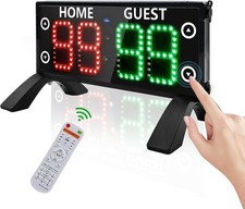 12" Large Portable Digital Scoreboard with Remote Score Keeper for Outdoor Games