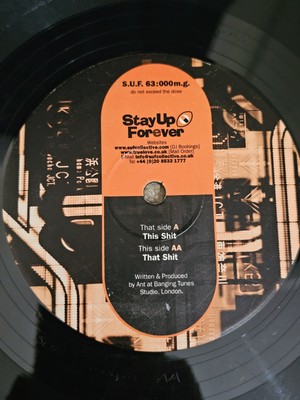 Ant - This Shit / That Shit - 12'' Vinyl - S.U.F 63:000 M.G. 2003 - Techno Acid