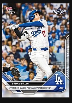 2025 Shohei Ohtani Topps Now #903   3rd Multi-HR World Series Dodgers Presale 