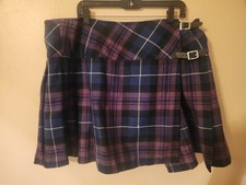 Womens Kilt Mini Skirt Size 18 Pride Of Scotland Tartan