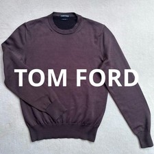 TOM FORD Silk Blend Wool Sweater Brown Italy 44 S-M