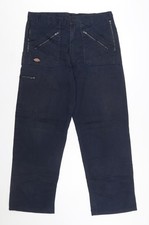 Dickies Redhawk Men's Blue 36R Cargo Work Trousers