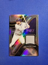 2021 Panini Select Select Swatches Brandon Lowe #SS-BL Holo Prizm /150 (MEM)