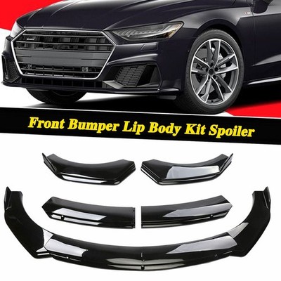 For Nissan 370Z 2009-2021 Front Bumper Lip Spoiler Splitter Body Kit Gloss Black