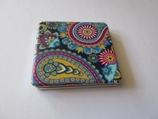 Double-Sided Portable Travel Compact Mirror For Purse In Paisley Print New
