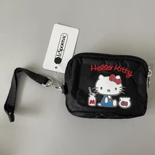 Lesportsac Hello Kitty 3zipper Wristlet Wallet NWT
