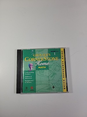 Grolier's Cornerstone Home Math Numbers Add/Subtract/Multiply/Div Grades 3-4 CD