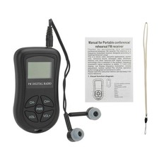 Portable radio With an automatic scanning channel and a manual search station