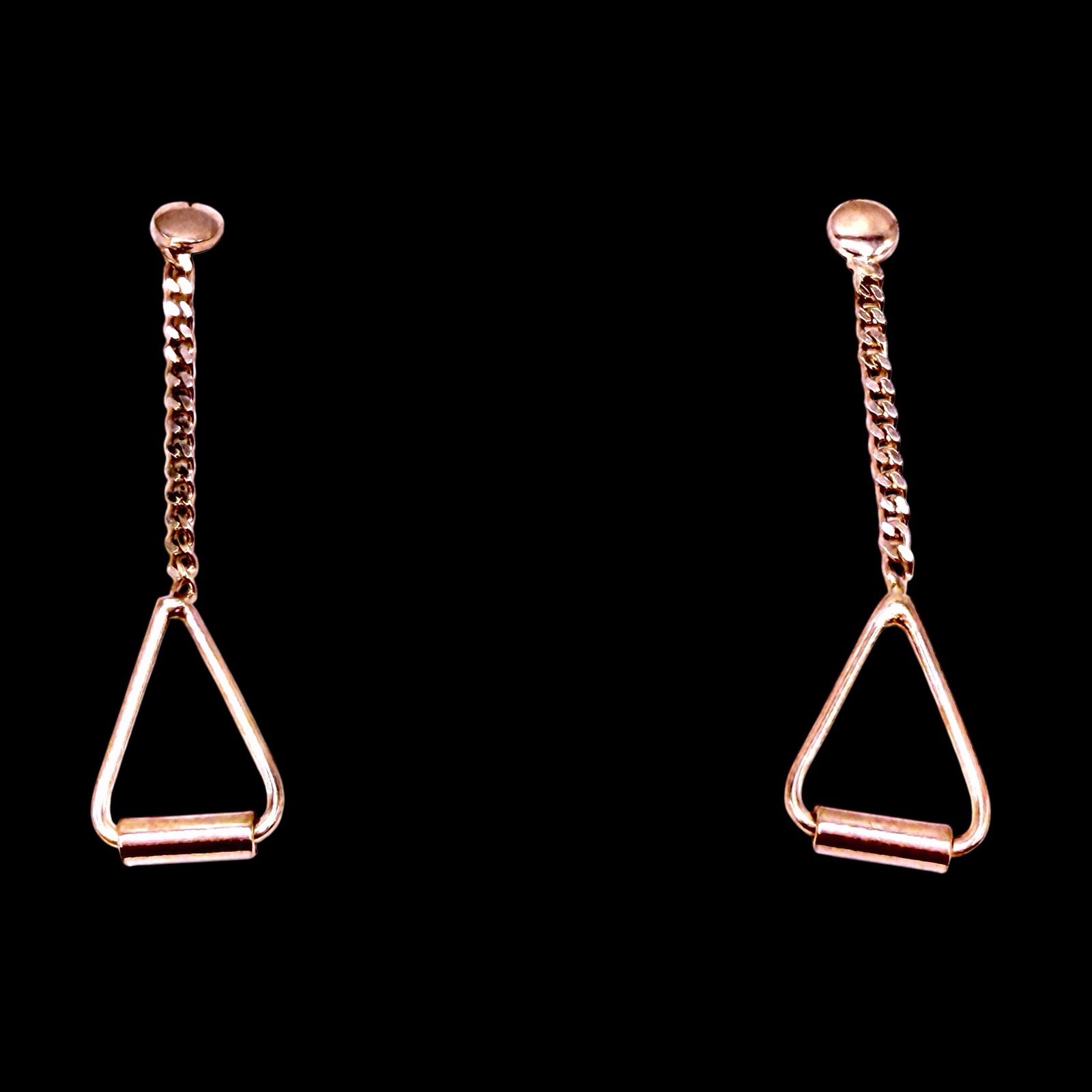 Solid Sterling Silver Post Dangle Earrings - image 8