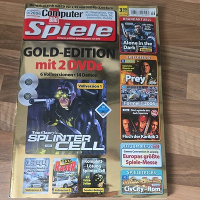 Computer Bild Spiele - 9/2006 Gold-Edition PC 6 Vollversionen Splinter Cell 