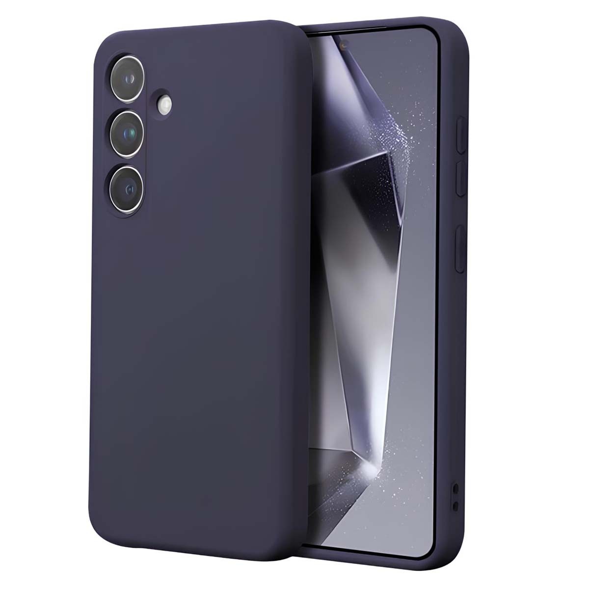 Coque Galaxy S24 Plus silicone souple housse violette antichoc