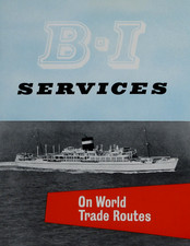 British India Steam Navigation Company Shipping Fleet Trade Routes Booklet 1958
