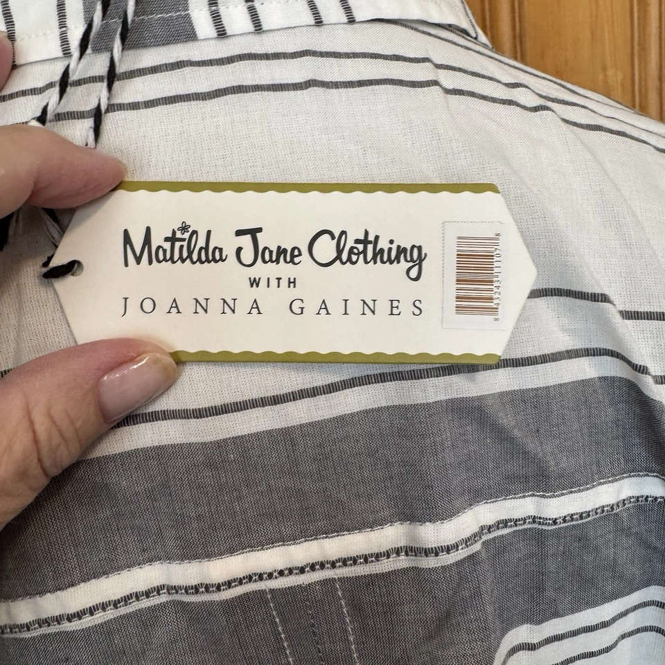 Ropa Matilda Jane con Joanna Gaines para mujer talla 2XL gris/blanco a rayas Foto 4 de 4
