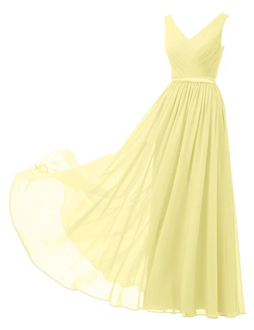 amazon yellow bridesmaid dresses Unbranded Chiffon for sale making it a refined