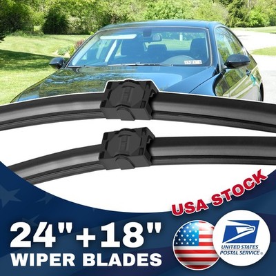 New Front Windshield Side Lock Wiper Blades 24''+18'' For BMW 328i 3.0L 2007-2009