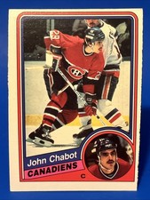 1984-85 O-Pee-Chee John Chabot Rookie Card #258 Montreal Canadiens RC. rookie card picture