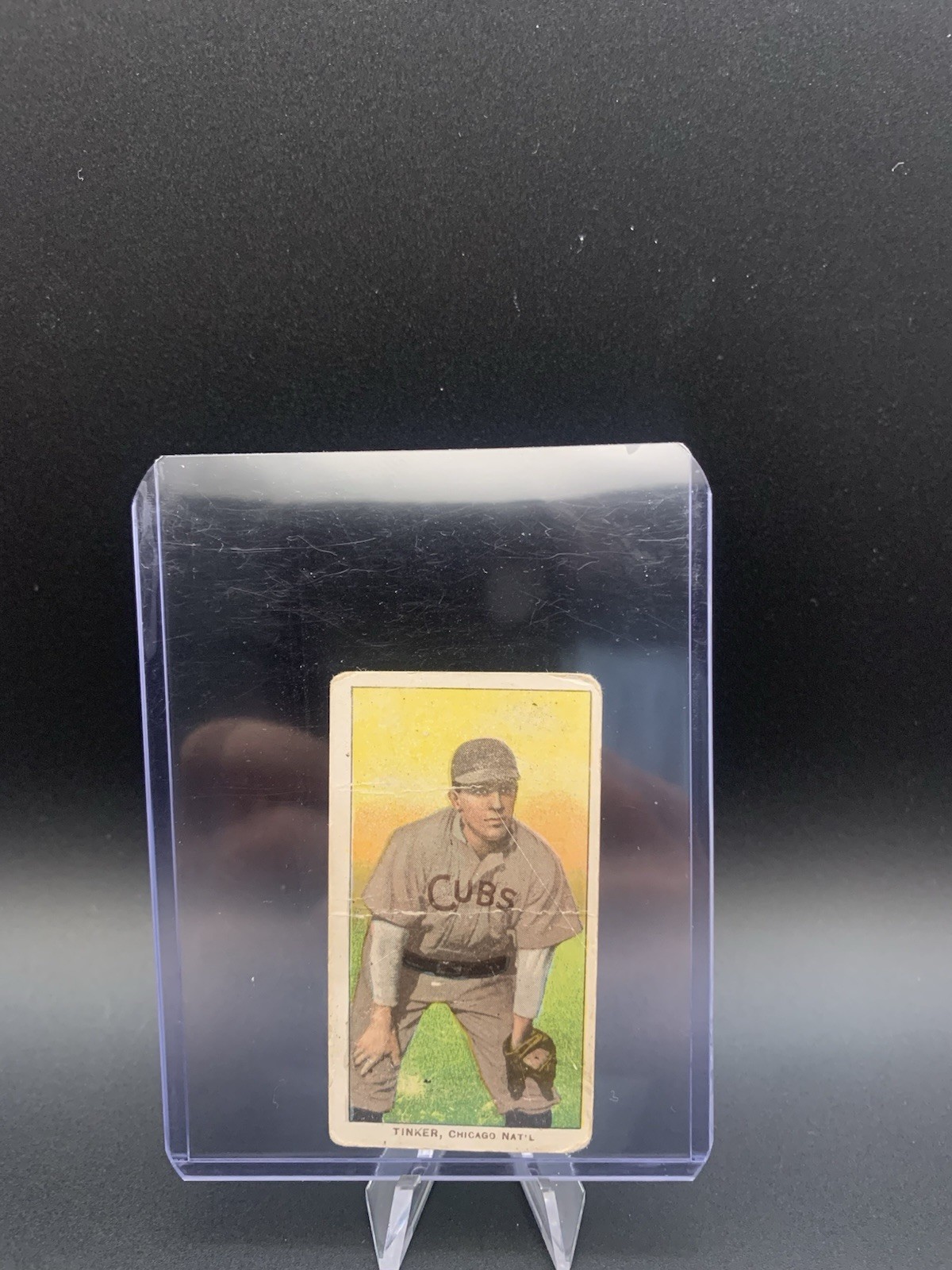 1909-11 T206 - Joe Tinker 350 Factory No. 25 Piedmont Back Hands on Knees GD