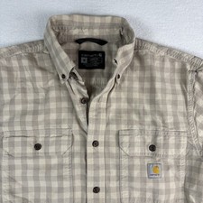 Carhartt Relaxed Fit Button Down. Long Sleeve Men s Size Medium. Medium Weight.