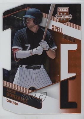 2023 Elite Extra Edition Spellbound Orange Die-Cut 69/99 Jacob Gonzalez 0s55