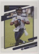 2021 Panini Clearly Donruss Gold Russell Wilson #42 0o34