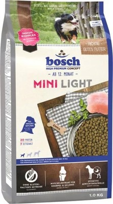 Bosch Hundetrockenfutter Adult Mini Light 1 kg Geflügel  Hundefutter