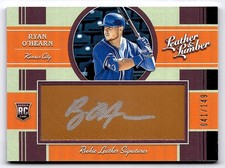 2019 Panini Leather & Lumber Ryan O'Hearn Rookie Signatures Auto RC /149