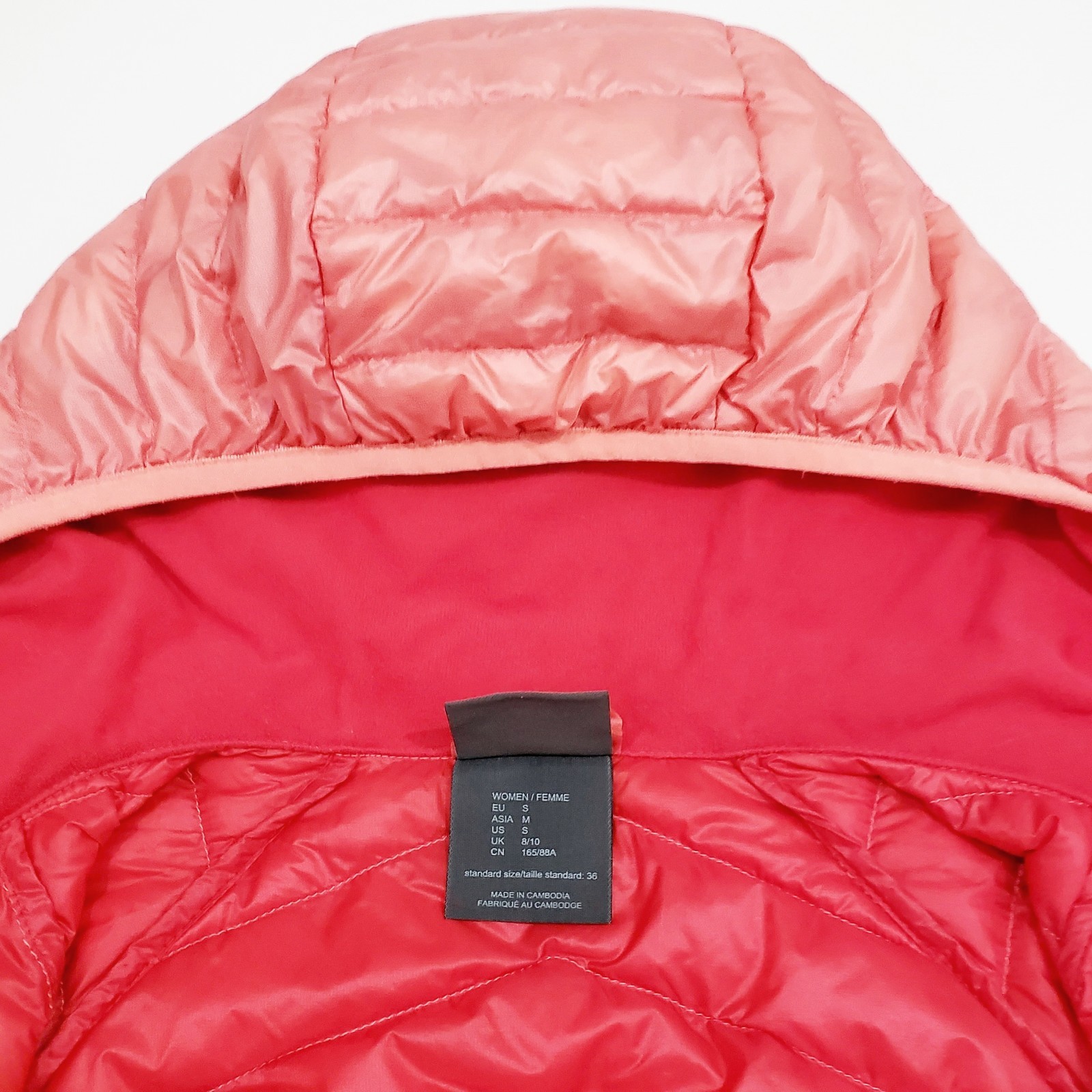 JACK WOLFSKIN 1205371 Mountain 700 Down Padded Quilt Jacket Hood Lightweight S-M image 10