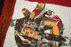 Vintage Feedsack Cutter Quilt Block Piece Applique Sea Turtle Tortoise Mat — photo 2
