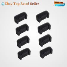 8 Pack Black Cat Fountain Filter Sponges for Stainless Steel Pet Fountain