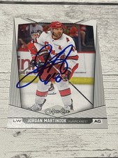 Jordan Martinook Signed Card OPC O-PEE-CHEE JSA COA IP Auto Hurricanes a