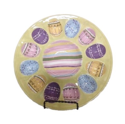 Easter Egg Plate By La Dolce Vita Egg Hunt Collection Vtg