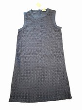 NEW Joe Fresh Dress Size 2 Blue Lace Crochet Shift Sleeveless Boho Beach Resort
