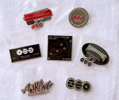 BTS WORLD TOUR ARIRANG pin badge complete 7 set Limited Official